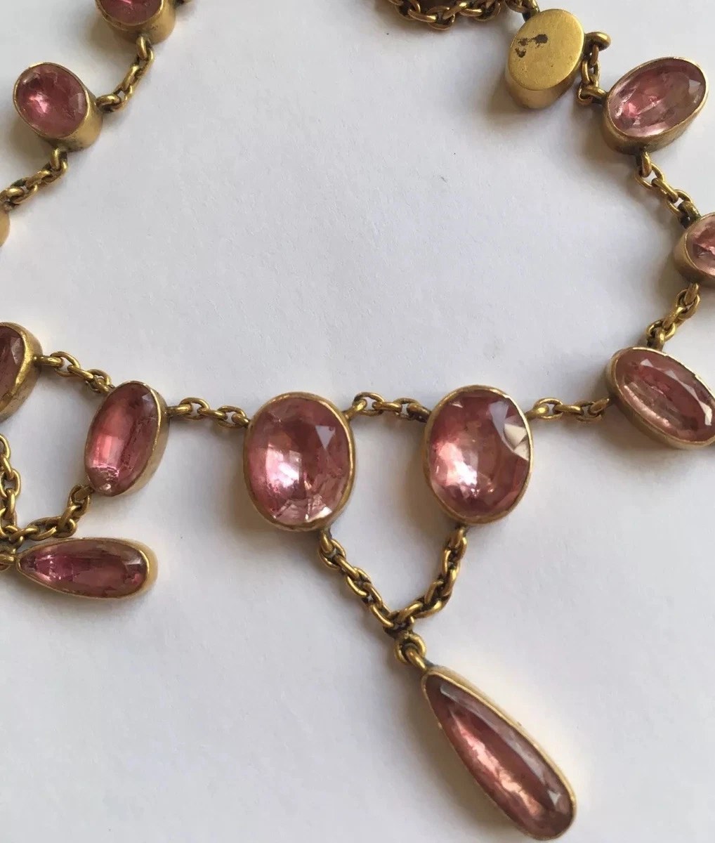 Pink topaz necklaces sale