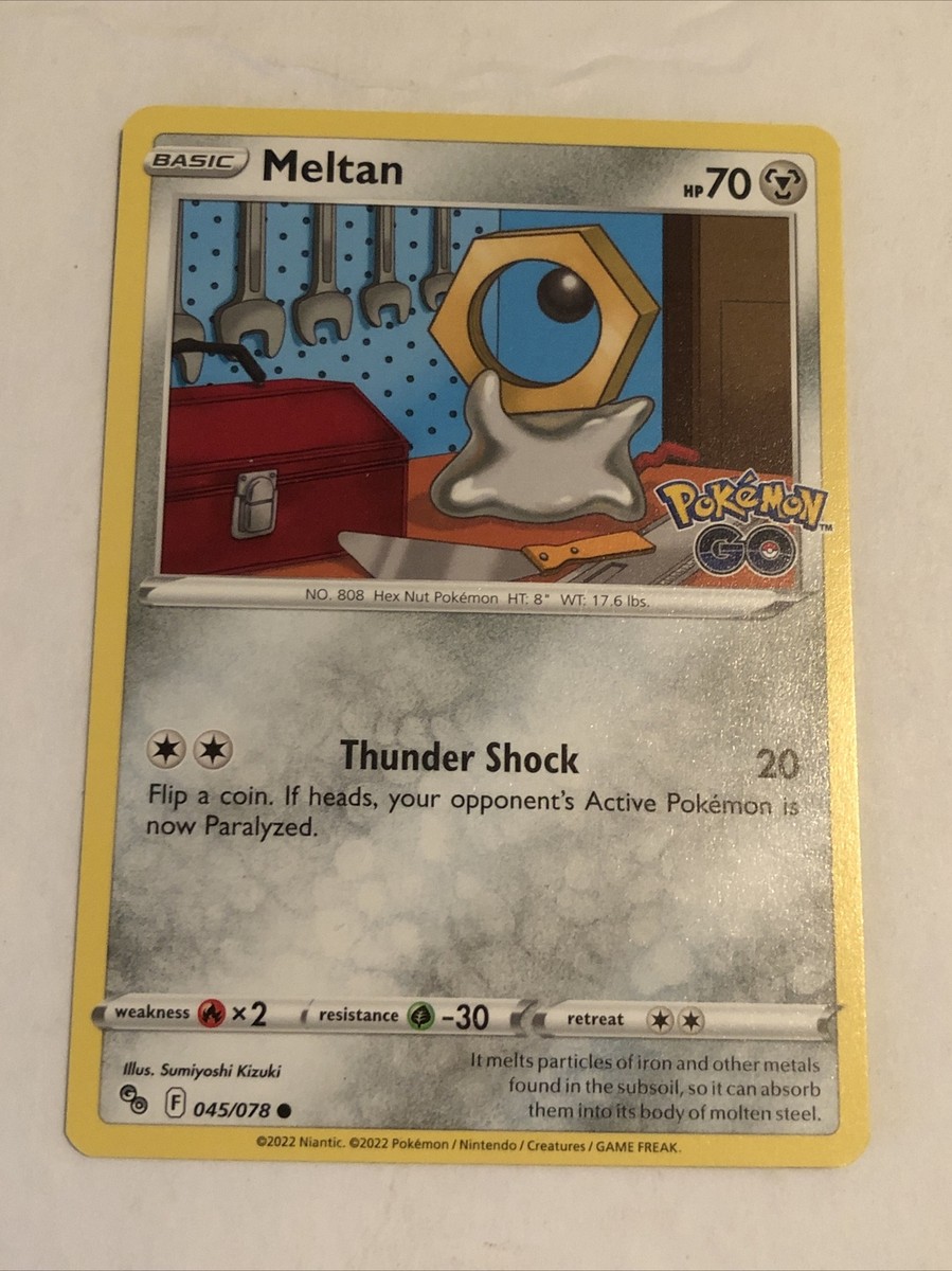 melanotan pokemon Melmetal 046/078 - Go - Foil - Evolution Card Lot Pokmon GO's '???' Pokmon Revealed