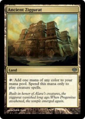 1x Ancient Ziggurat NM-Mint, Japanese Conflux MTG Magic