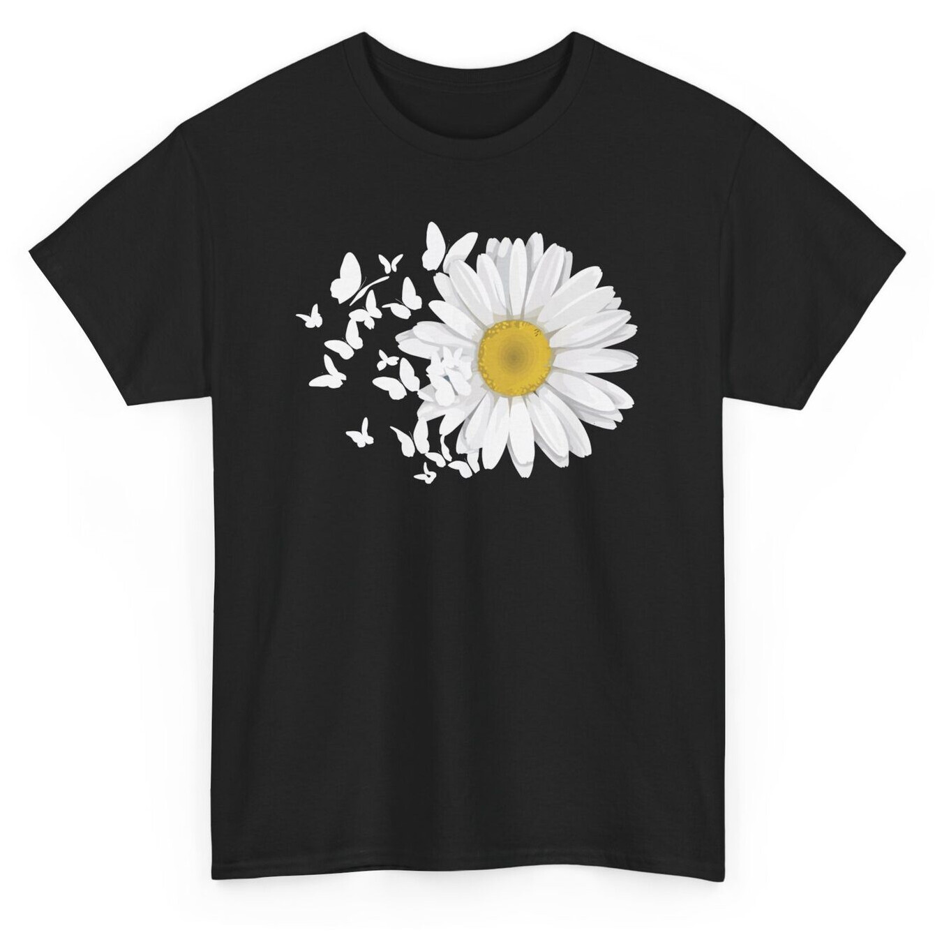 Garden Daisy Spring T-shirt -  Summer Daisies Marguerites Flowers Graphic Tee
