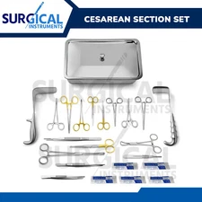 Cesarean Section Surgical Instruments Kit C- Section Set Ob/Gynecology German GR