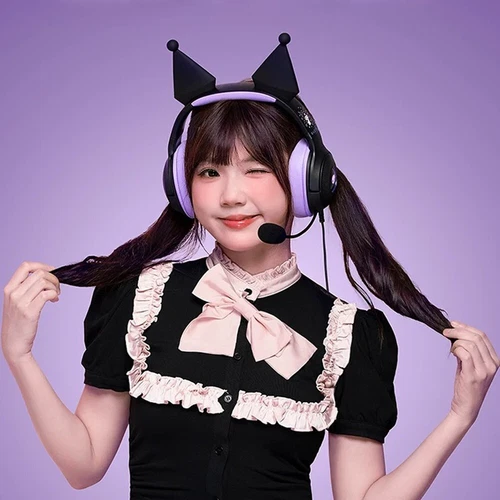 Cuffie cablate Razer x Sanrio Kuromi nuove edizione limitata - Foto 3 di 8