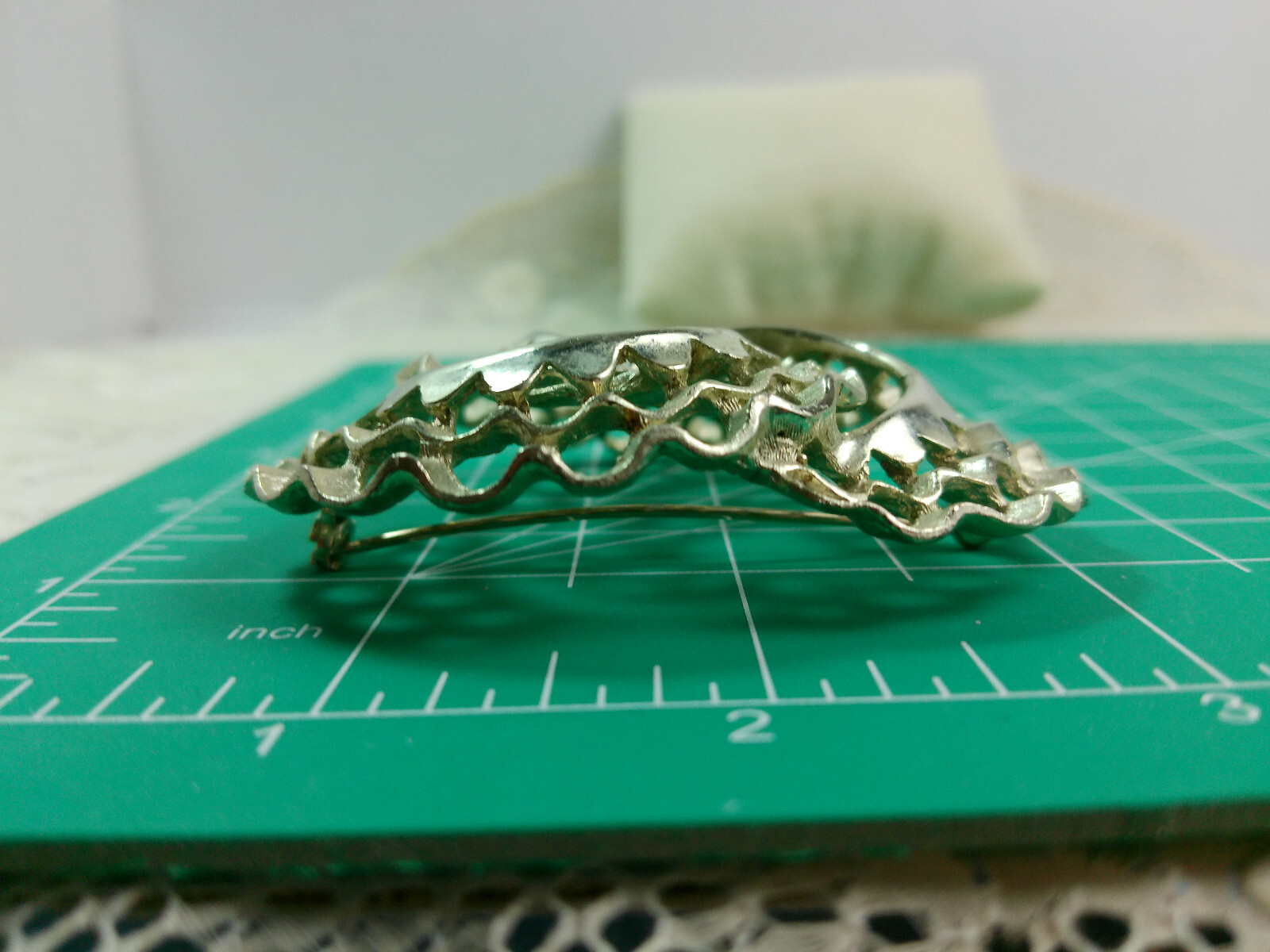 Vtg Infinity Circle Multi Ring BOLD STATEMENT Sil… - image 5