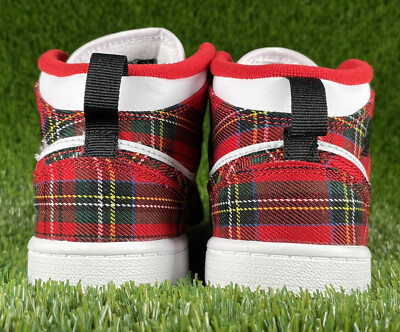 🔥Nike Air Jordan 1 Mid PS 'Bad Santa' Plaid Flannel 🔥Nike Air Jordan 1 Mid PS 'Bad Santa' Plaid Flannel
