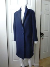 Love Moschino Wool Blend Coat With Side Snap Trim Size:44 It /8 Us $650 Nwt