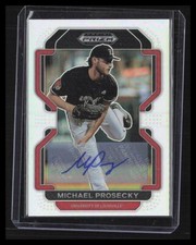 MICHAEL PROSECKY 2022 Prizm Draft Picks Silver Auto: Colorado Rockies - Hinsdale