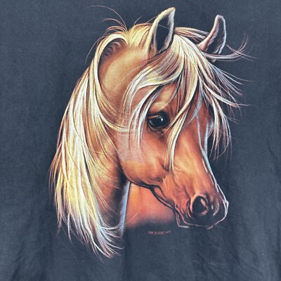 Hero Buff Horse Animal Nature Wildlife Graphic T Shirt XXL Black