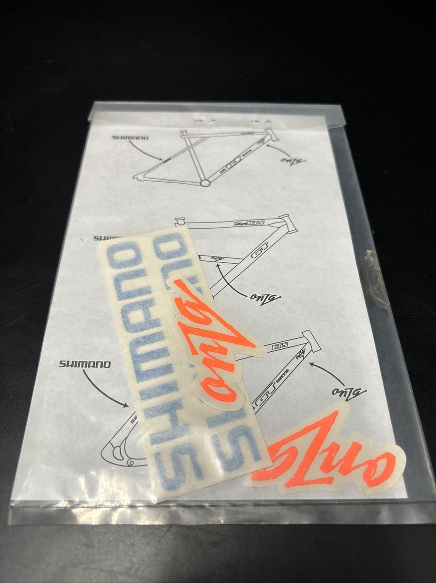 Gt Onza Shimano Oem MTB Factory Frame Decals LTS Team RTS Zaskar