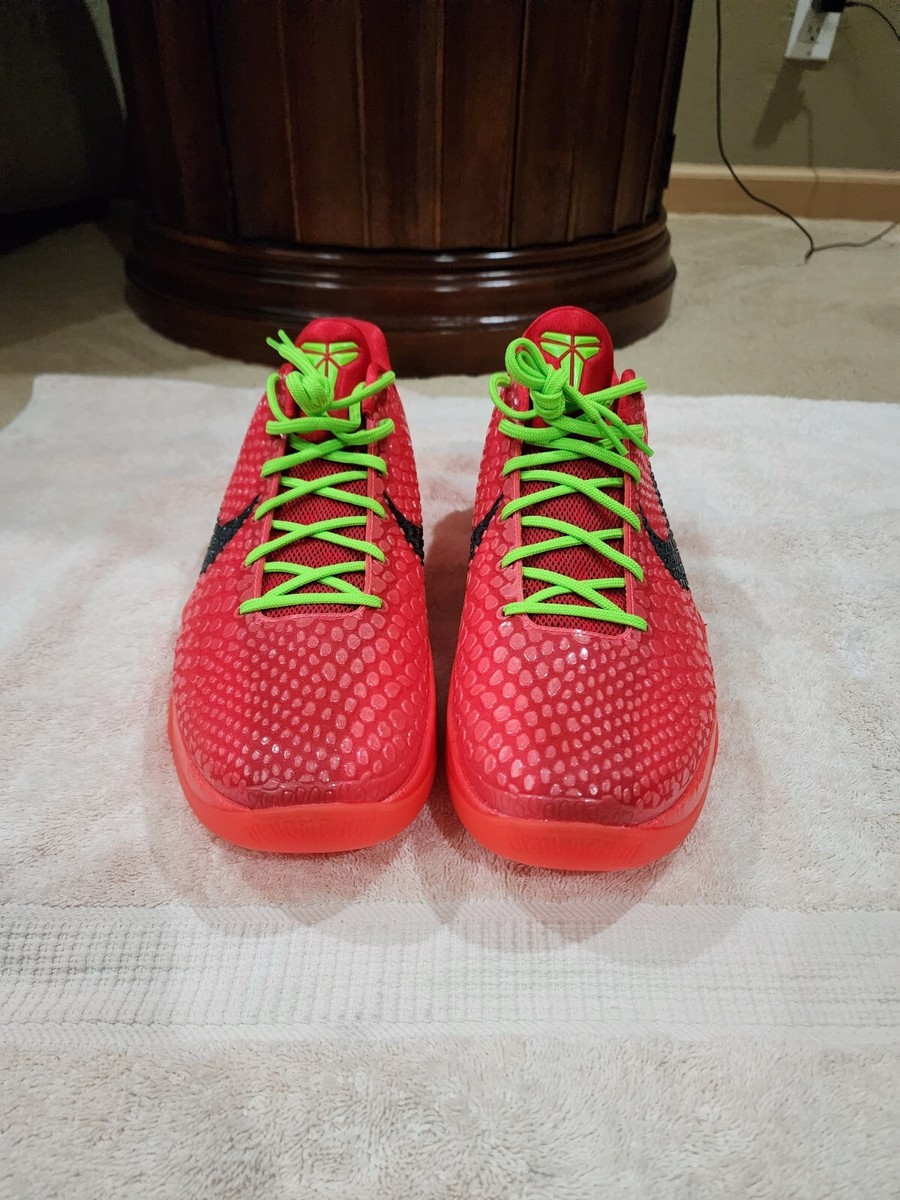 Men’s Nike Zoom Kobe 6 Protro Low \'Reverse Grinch\' Size 15 FV4921-600 Nike Zoom Kobe 6 Protro Low Reverse Grinch Kobe Bryant  main image 4