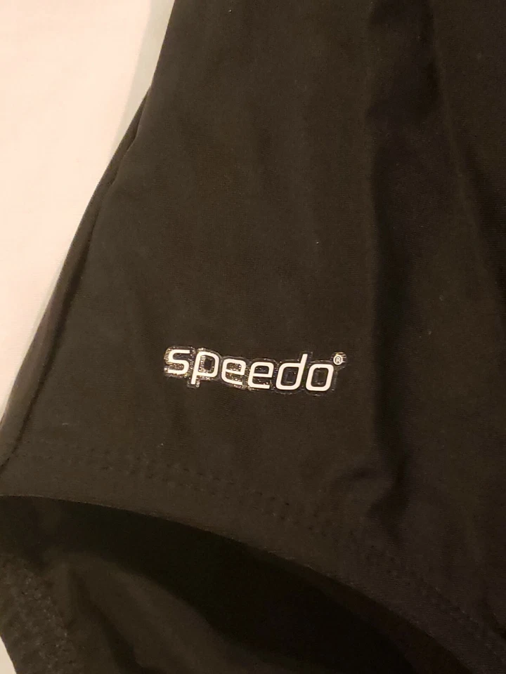 SPEEDO Black White Swimsuit size 14 - Pre-Owned - Image 3 of 4