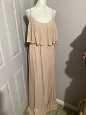 Show Me Your Mumu Caitlin Ruffle Maxi Dress Dusty Blush Pink