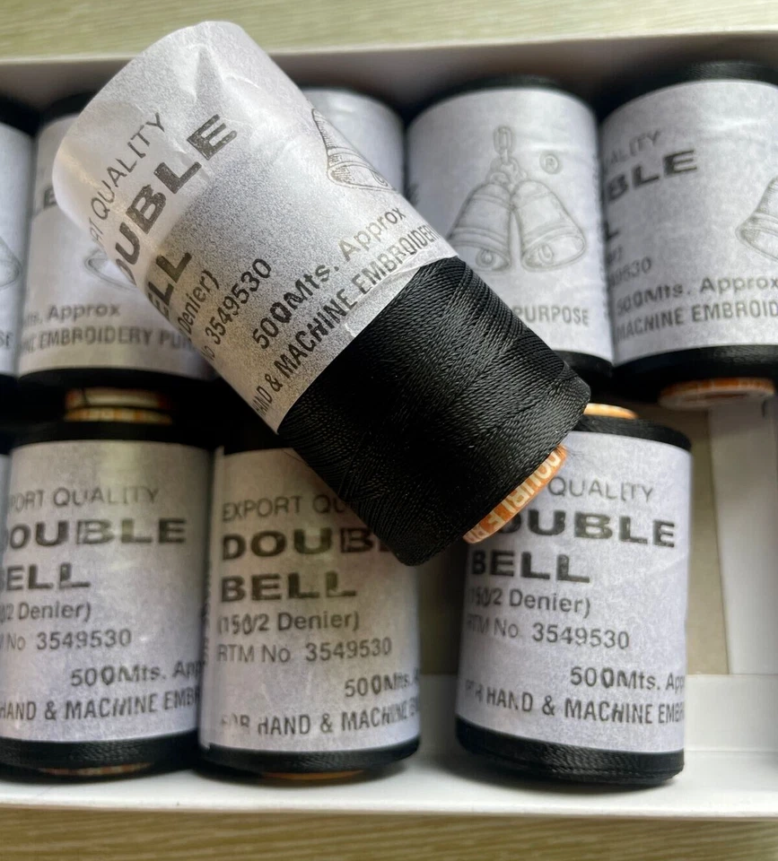 Double Bell Silk Embroidery Thread, For hand & machine works 500MTR approx each - Image 2 of 4