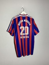 #20 Herzog Bayern Munchen 1996/97 Vintage Adidas Football Shirt Soccer Jersey