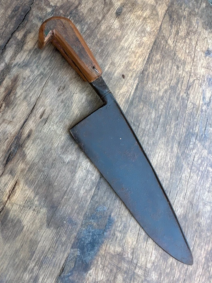 Ancient Old Wooden Handle Steel Blade Mughal Dagger Sword Knife - Image 2 of 4