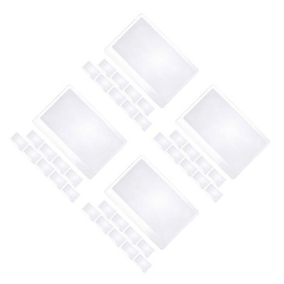 4 PCS Seitenlupe Zum Lesen Brieftaschen-fresnellinse Flexible Kunststofflupen