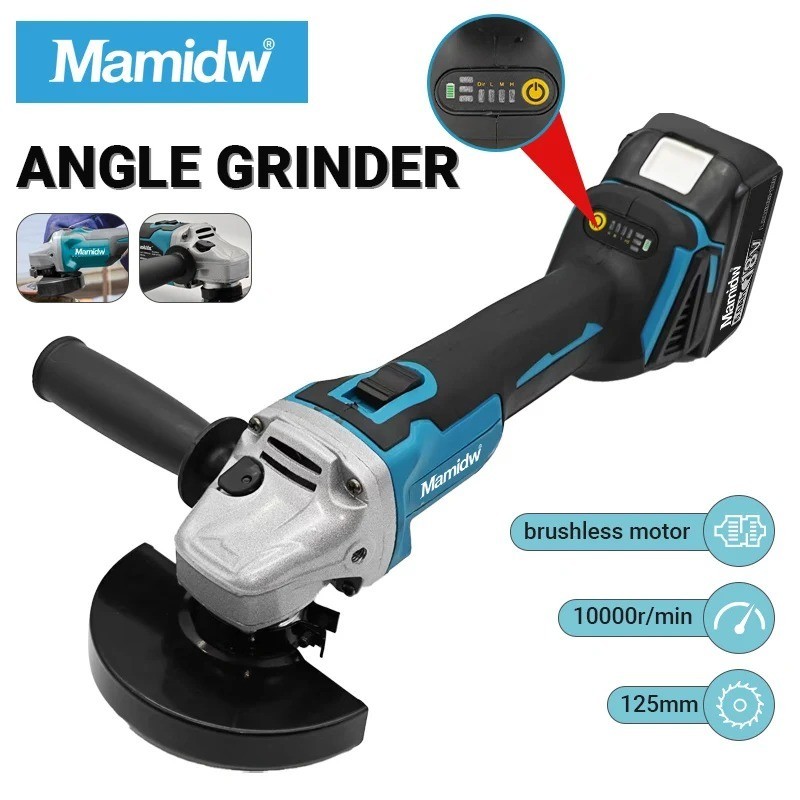 Mamidw 18V 125mm Angle Grinder Rechargeable Cutting Machine (Only