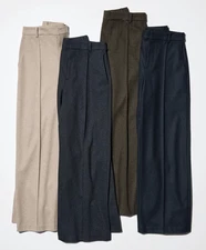 UNIQLO Unisex Brushed Jersey Wide Pants High Quality Materials NEW XXS-XL