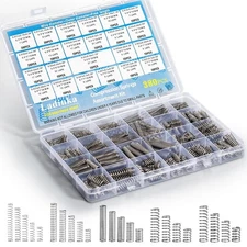 380PCS Stainless Steel Compression Springs Assortment Kit - Small & Tiny Spri...