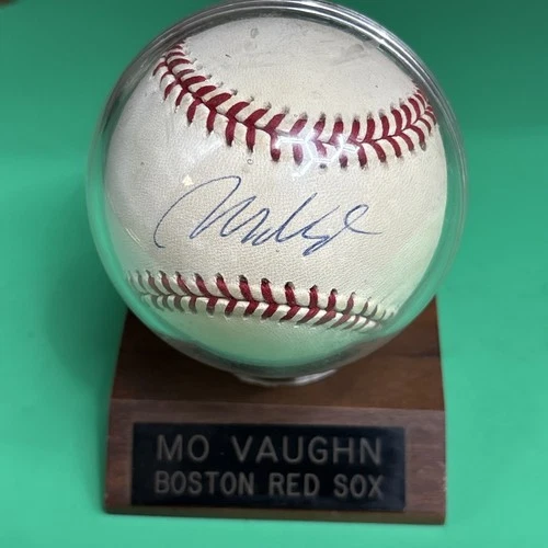 Mo Vaughn Signed Official American League Baseball Autograph