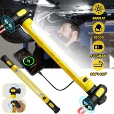Under Hood Work Light Bar, 3000LM LED Magnetic Light Bar Cordless Rechargeable
