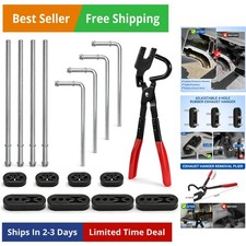 PCS Heavy Duty Exhaust Hangers Kit with Removal Tool, Universal 3/8" Rubber M...