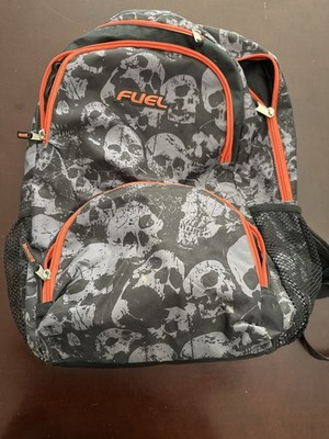 Fuel Large Backpack w/ many Pockets Schools Orange Black Gray 20''