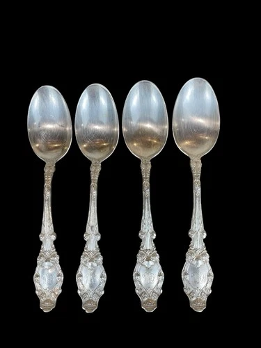 Virginiana by Gorham Sterling Silver Teaspoon 5 3/4" Flatware Set Of 4 Hallmarks