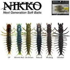 Nikko 3" HELLGRAMMITE floating, scented, durable soft bait