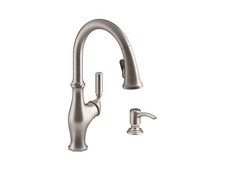 Kohler K-R11921-SD-VS Worth Kitchen Sink Faucet, Vibrant Stainless