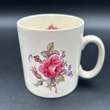 Vtg Billingsly Rose Coffee Mug Spode China Made in England
