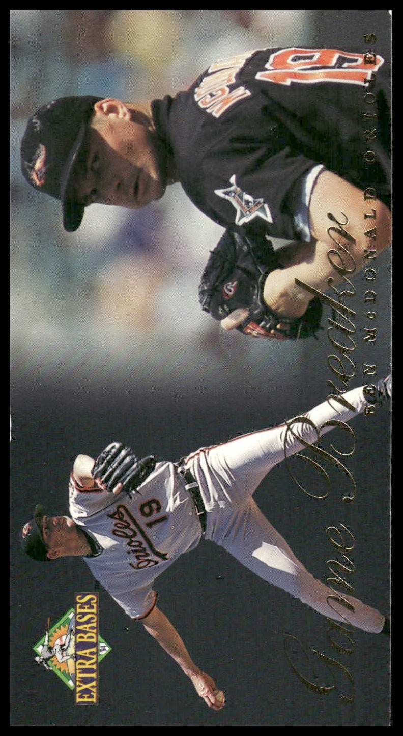 1994 Fleer Extra Bases #18 Ben McDonald TALL BOY Game Breakers Baltimore Orioles