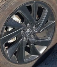 2022 HR-V OE Wheel 18x7-1/2 Black Honda