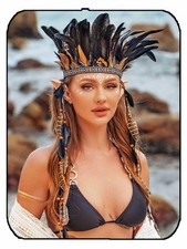 Native American Boho Feather Headband Indian Headdress Costume Accessory
