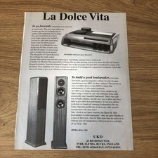 GRAM28 MAGAZINE ADVERT 11X8 MYSTERY ONE PREAMP BY UNISON RESEARCH