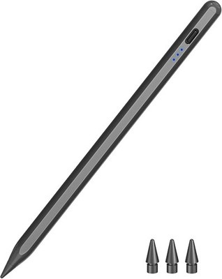 Hatoku Pen Tablet Schwarz Pencil 1. Generation für iPad 2025-2018 Digital Tablet
