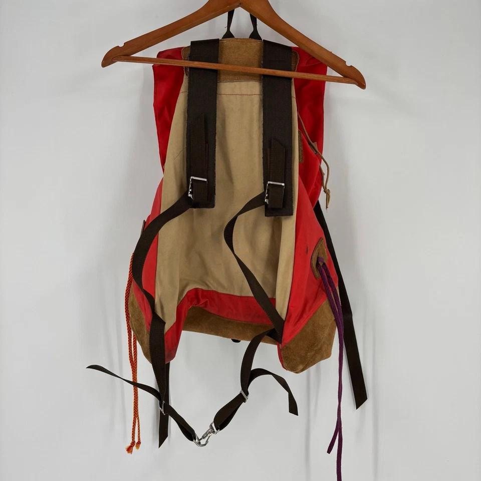 Mochila de Senderismo The North Face Vintage Años 70 Tear Drop Naranja RARA Verdadera De Colección Foto 2 de 4