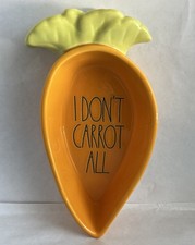 Rae Dunn I DONT CARROT ALL Candy Dish Easter Home Decor Spring Used