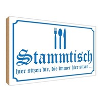 Holzschild 30X40 Cm Stammtisch Hier Sitzen Wieß Dekoration Deko Geschenk Holz Sc