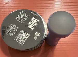 Nail Art Stamp Plate Of 30 With Stamper