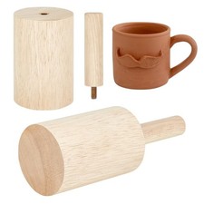 BENECREAT Tassen-Keramikformen, 8cm Holz-T&ouml;pferwerkzeuge Mit Griff