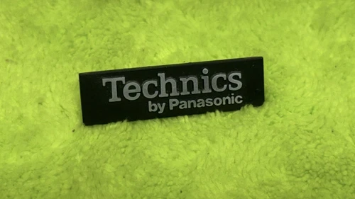 Genuine TECHNICS By Panasonic BADGE Logo EMBLEM NAME PLATE Turntable Deck Amp 🔥