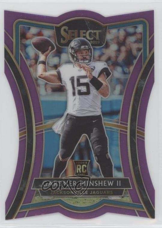 2019 Panini Select Purple Prizm 26/75 Gardner Minshew II #178 Rookie RC 07x4