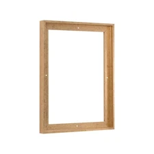 Pixy Canvas Floater Frame 22x28 Scratched Gold & Cream 0.75" Deep Art Portrait