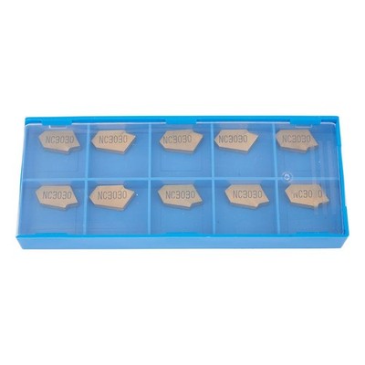 10pcs SP300 NC3020 GTN-3 Carbide Inserts 3mm Width For Grooving Cut Off Tool