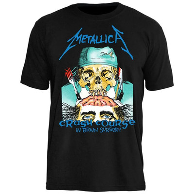 Metallica Crash Course In Brain Surgery Black Unisex T-shirt Size S-5XL