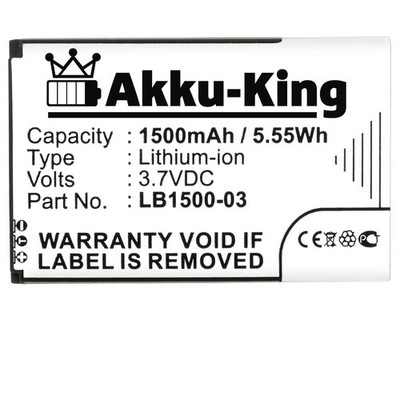 Akku-King Akku für Lenovo LePhone 3G W100, LePhone W100, Lphone 3G C101