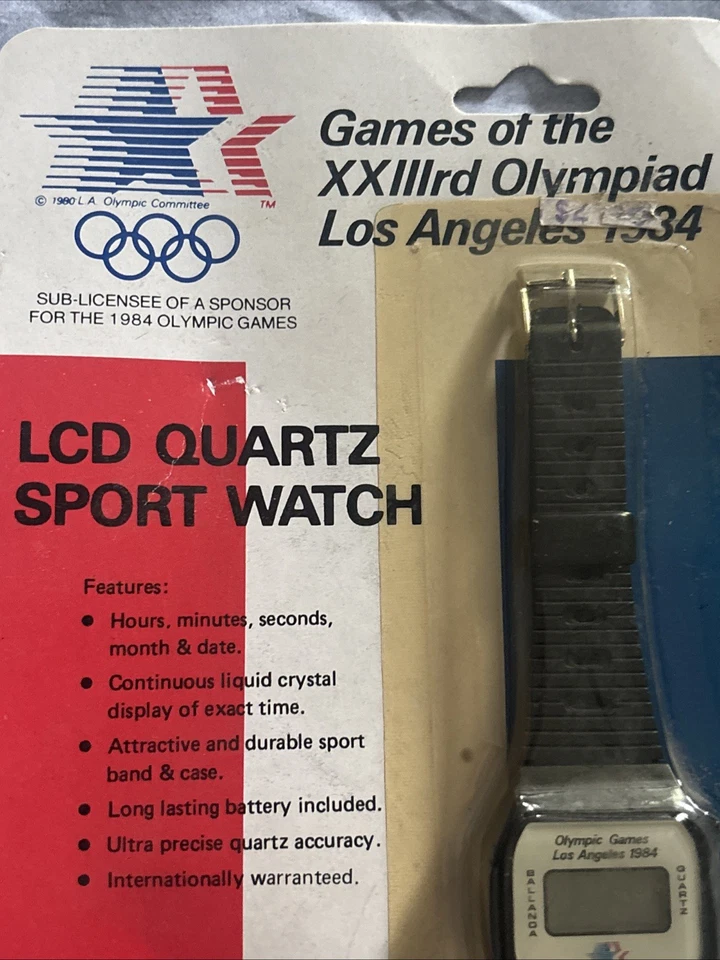 Vintage 80s Los Angeles Summer Olympics 1984 Watch NEW Collectible LCD - Image 4 of 4