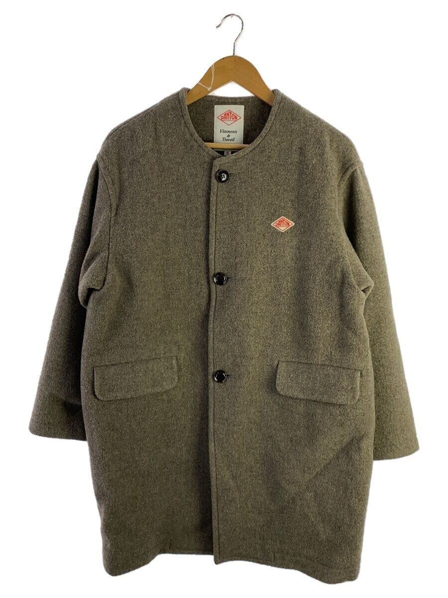 DANTON ALTRA LANA COLLO PILE CHIARO CAPPOTTO LUNGO 36 MARRONE TINTA UNITA