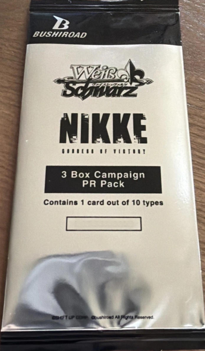 Weiss Schwarz Nikke Goddess of Victory PR Promo Booster Pack