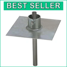 Secure 8"x8" Ground Mount for Telescopic and Push-Up Masts - Made in USA